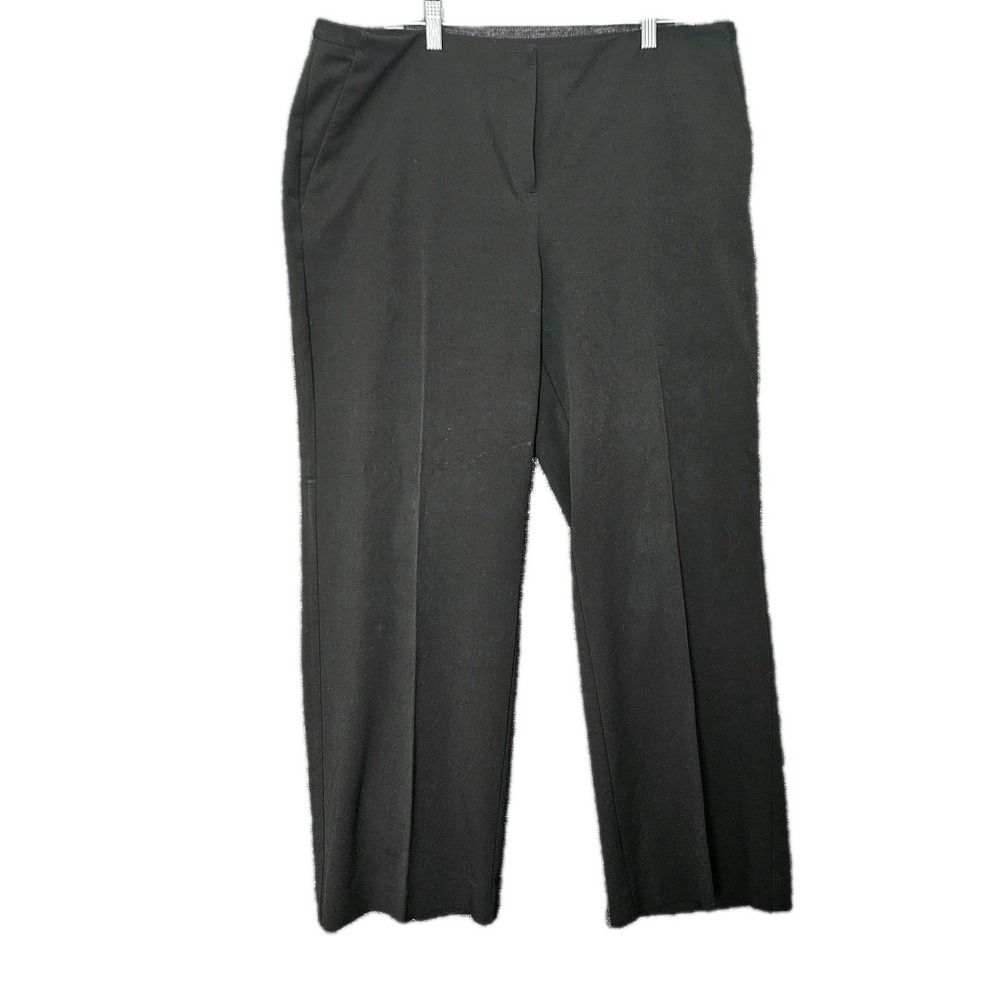 Chicos dress pants womens size 3 black  straight Leg trousers